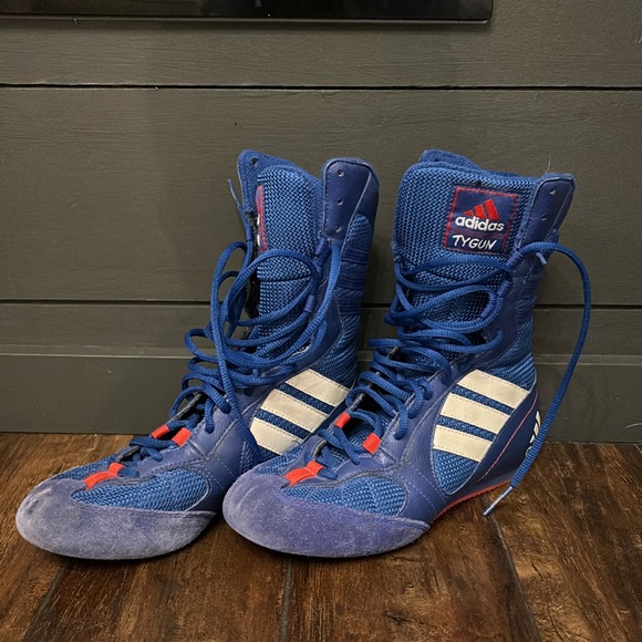 adidas Shoes Adidas Blue Tygun Boxing Shoes Poshmark